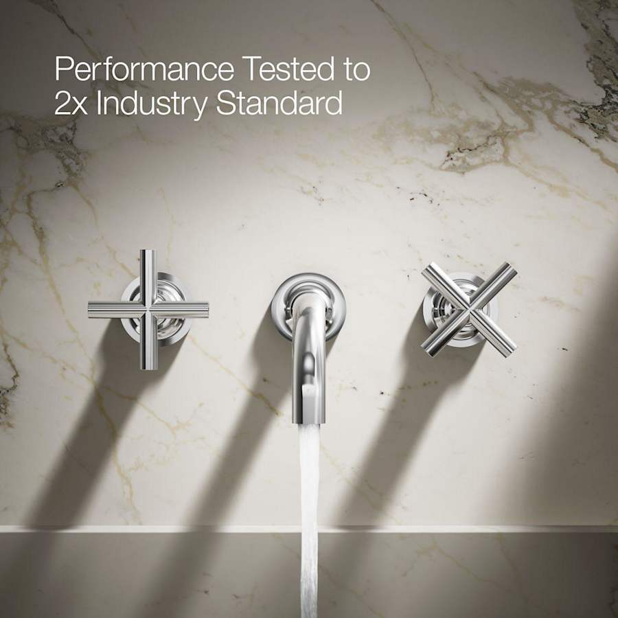 Purist 1.2 GPM Wall Mounted Widespread Bathroom Faucet