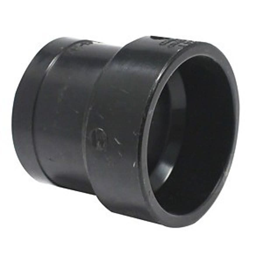 DWV No Hub Adapter, 1-1/2 in, Hub x No Hub, ABS