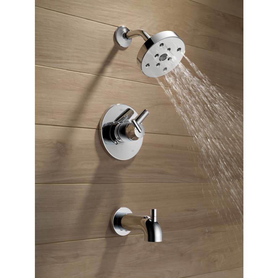 Trinsic Monitor 17 Series Dual Function Pressure Balanced Tub and Shower with Integrated Volume Control - Less Rough-In Valve