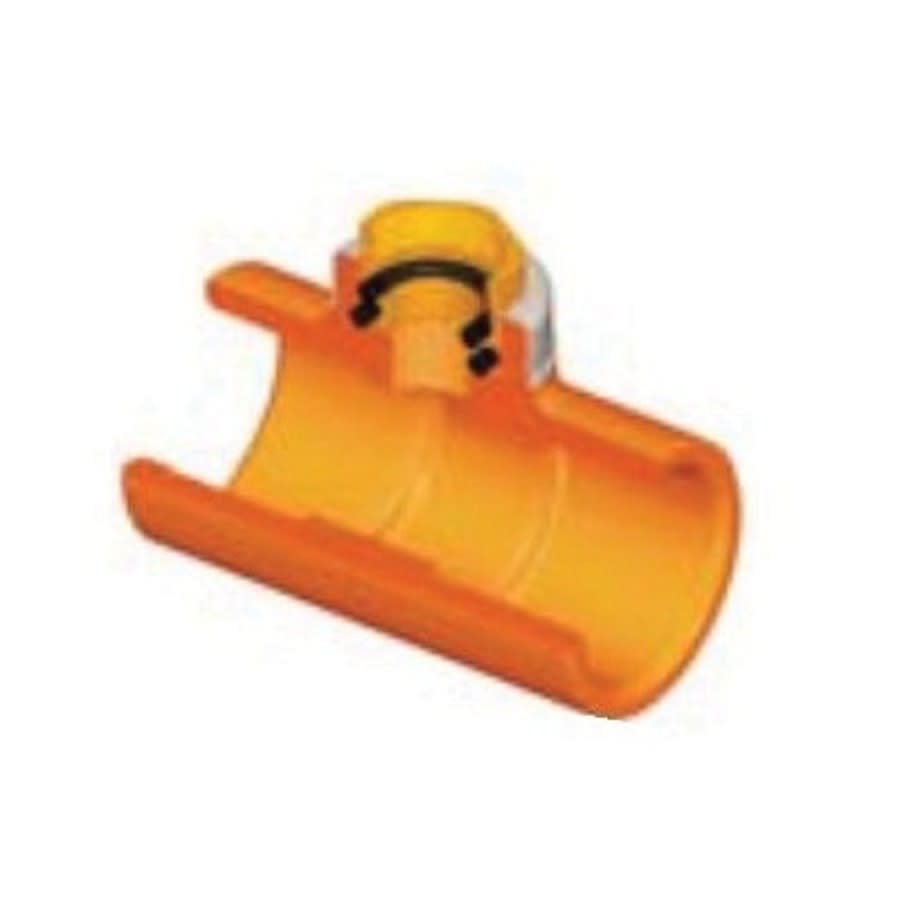 FlameGuard® TorqueSafe™ Head Tee, 3/4 x 1/2 in, Socket x Brass FNPT, CPVC