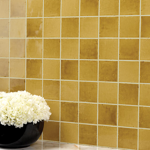 Contempee Marigold Square, Handcrafted 4X4 Glossy