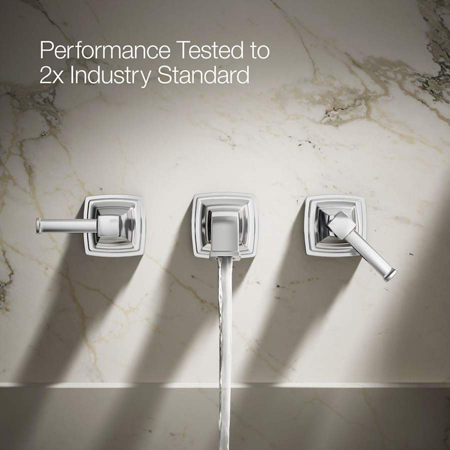 Riff 1.2 GPM Wall Mounted Widespread Bathroom Faucet