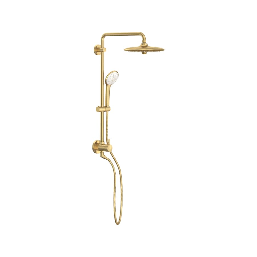 Retro-Fit 2.5 GPM Shower System with Multi Function Shower Head, Slide Bar, Single Function Hand Shower, and 17-11/16" Swivel Shower Arm