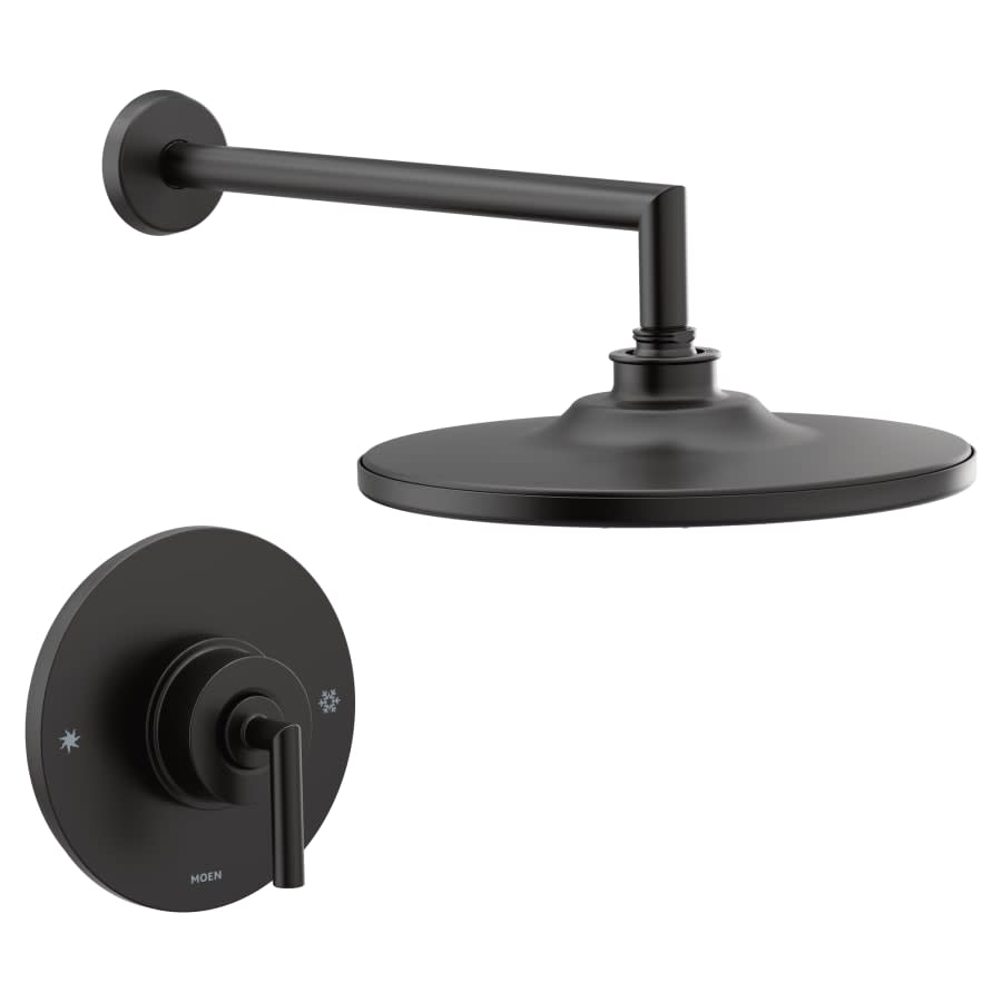 Arris Single Handle Posi-Temp Pressure Balanced Shower Trim with Rain Shower Head (Less Valve)