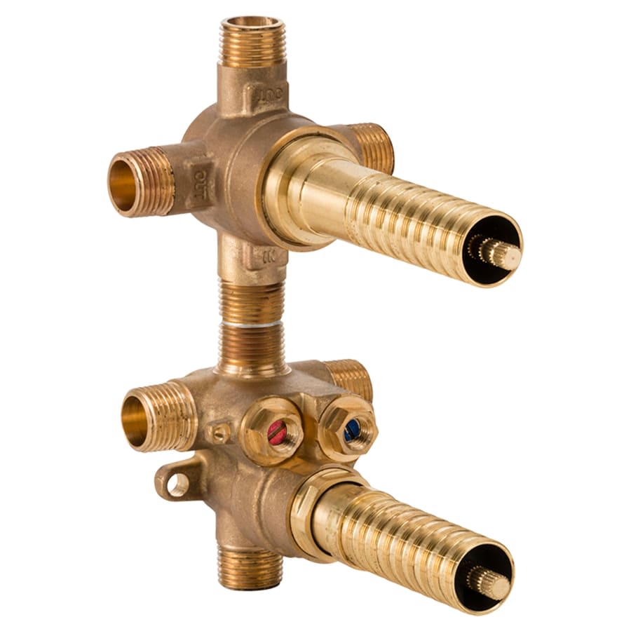 2 Handle Thermostatic Rough In with 3 - way diverter