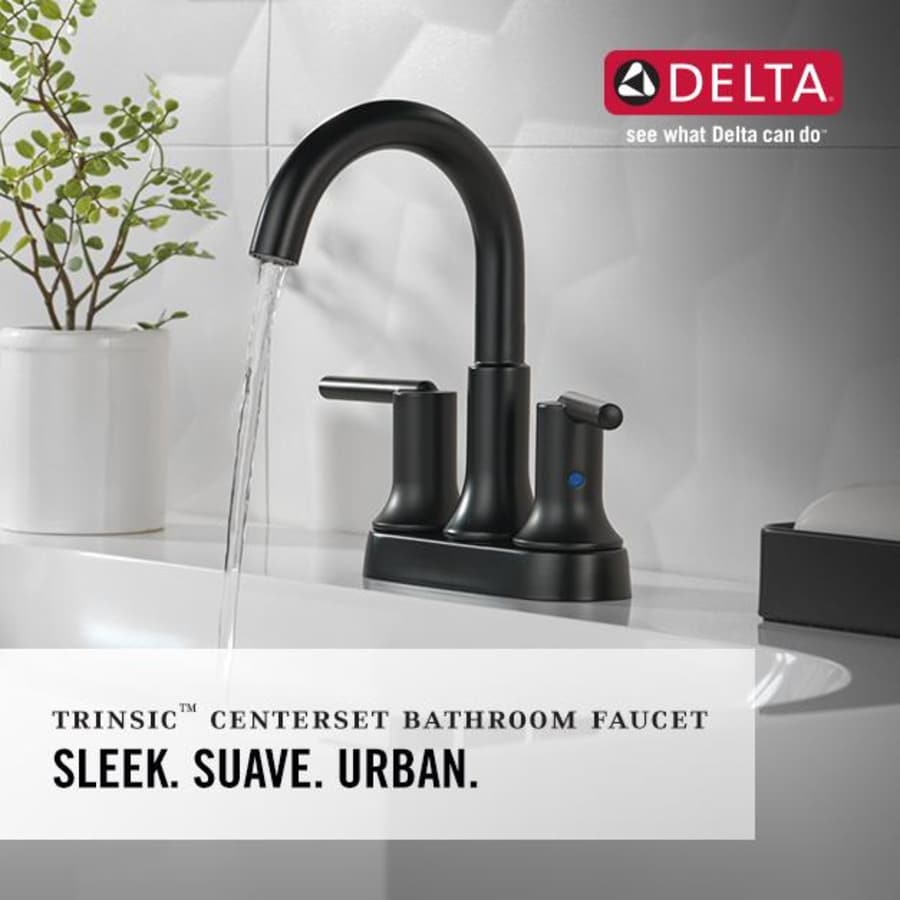 Trinsic 1.2 GPM Centerset Bathroom Faucet with Metal Push-Pop Drain Assembly