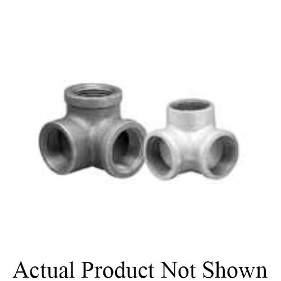 Side Outlet 90 deg Elbow, 1 in, FNPT, 150 lb, Malleable Iron, Galvanized