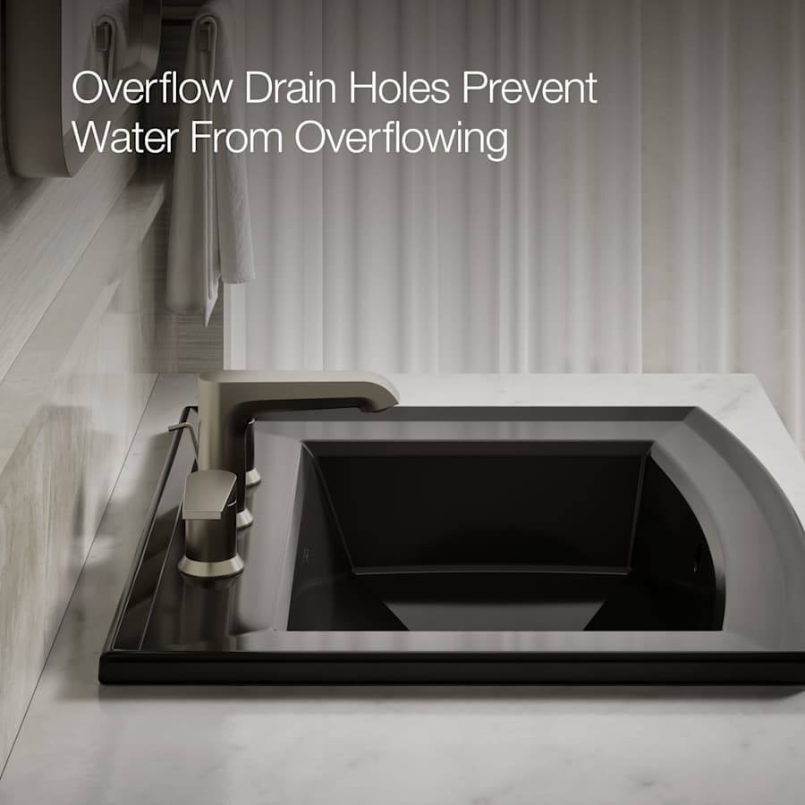 Archer 22-5/8" Drop In Bathroom Sink with 3 Holes Drilled and Overflow
