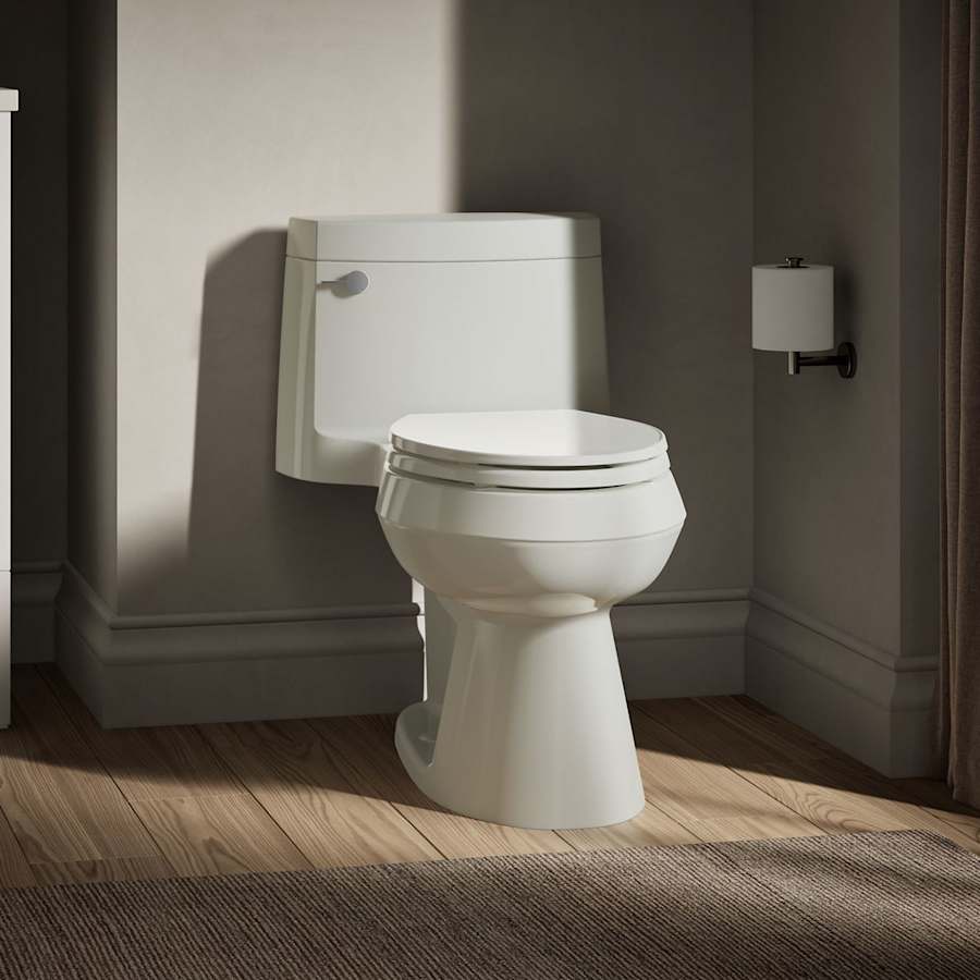 Cimarron 1.28 GPF Elongated One-Piece Comfort Height Toilet with AquaPiston Flush Technology - Seat Included