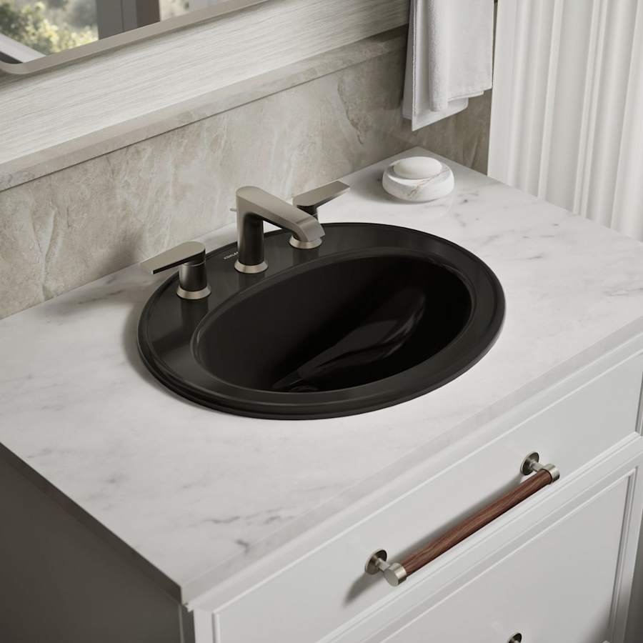 Pennington 16" Drop In Bathroom Sink with 3 Holes Drilled and Overflow