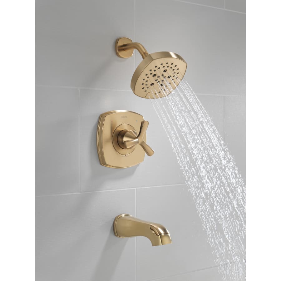 Stryke Monitor 14 Series Single Function Pressure Balanced Tub and Shower with Cross Handle - Less Rough-In Valve