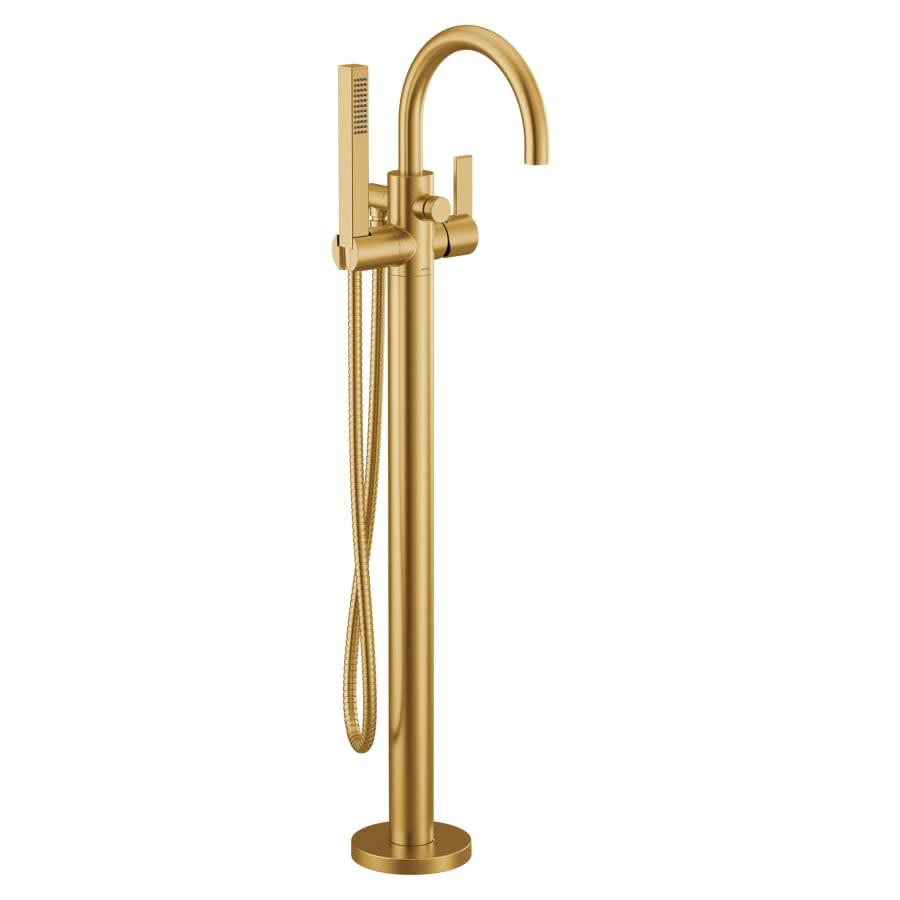 Cia Floor Mounted Tub Filler with Built-In Diverter - Includes Hand Shower