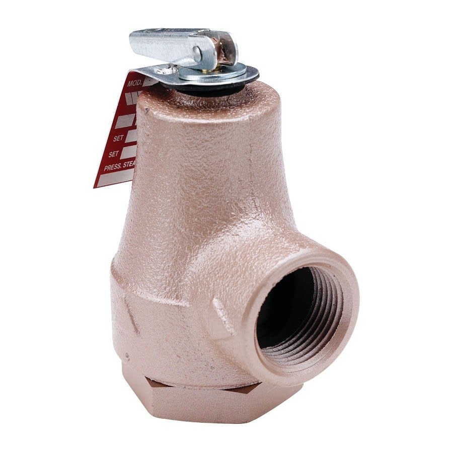 Pressure Relief Valve, 3/4 in, FNPT, Brass