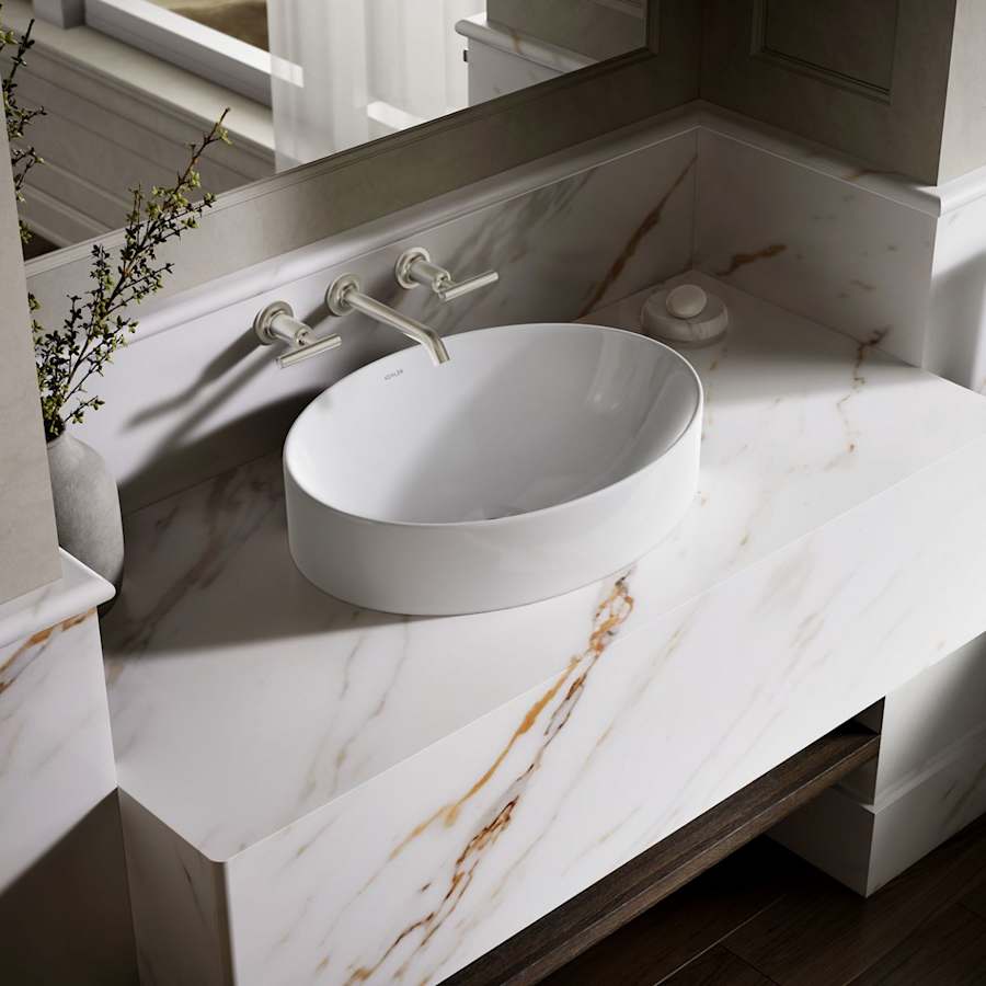 Vox 20" Vessel Vitreous China Bathroom Sink with Overflow