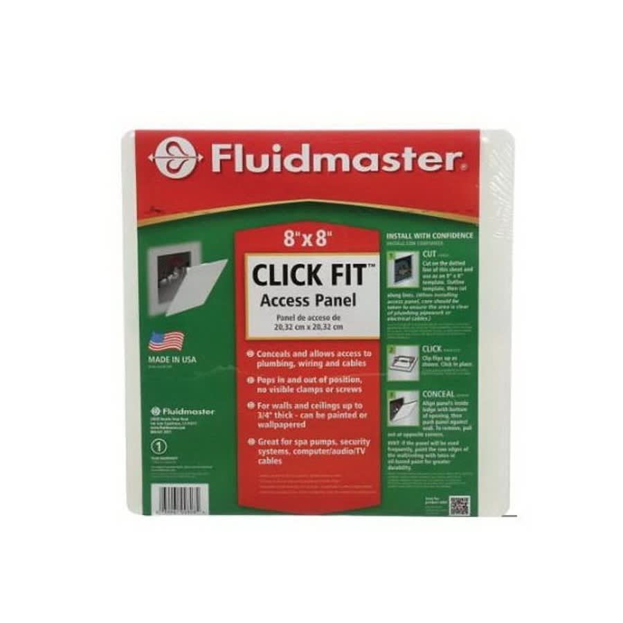Plastic Access Door, Cylinder Lock, 8 x 8 in, Plastic, Primer Coated
