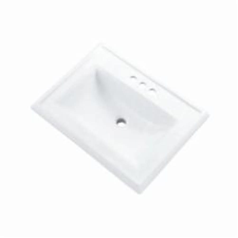 Logan Square™ Top Mount Lavatory Sink, ADA, 25-3/8 x 18-1/8 x 7-3/8 in, Vitreous China, White
