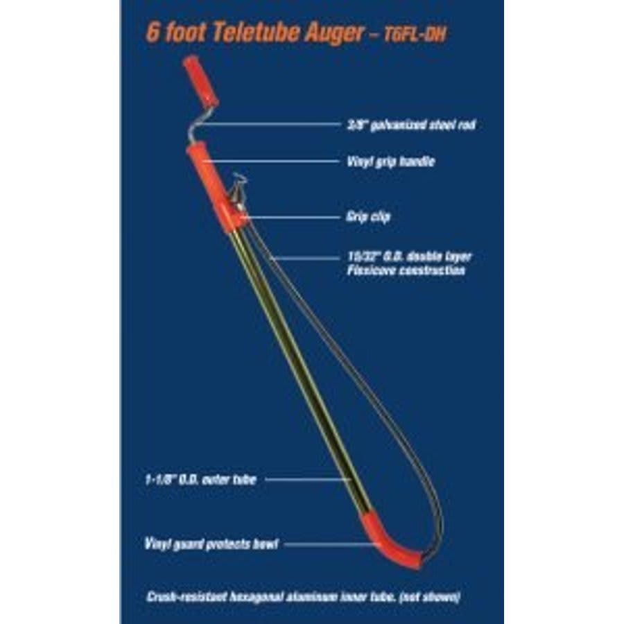 Teletube® Down Head Closet Auger