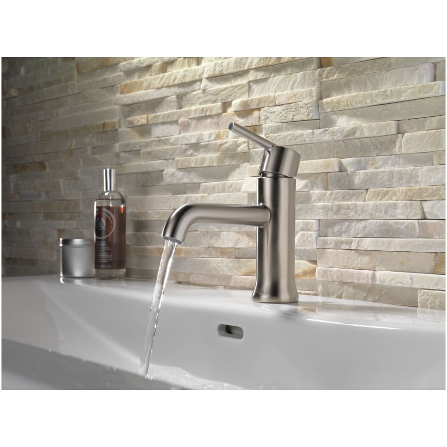 Trinsic Single Hole Bathroom Faucet with Optional Base Plate - Less Drain Assembly