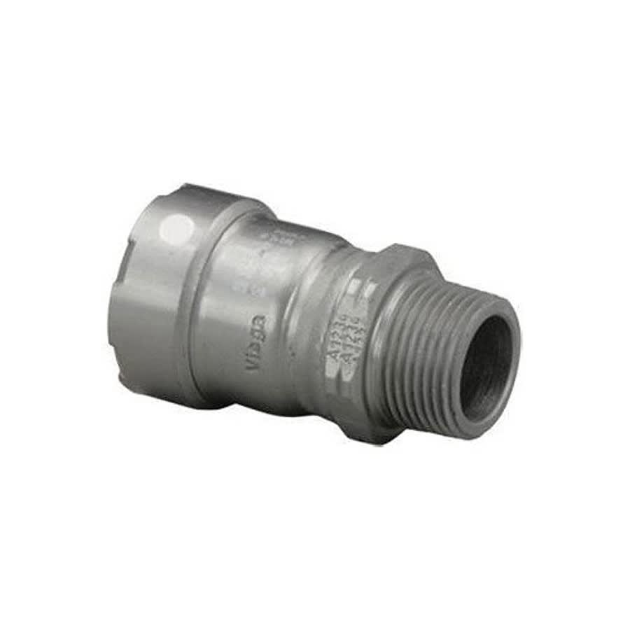 Carbon Steel Male Adapter, 2 in, Press x MNPT, Import