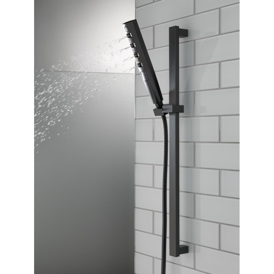 Universal Showering 1.75 GPM Multi Function Hand Shower Package with Touch-Clean and H2Okinetic® Technologies - Includes Slide Bar and Hose