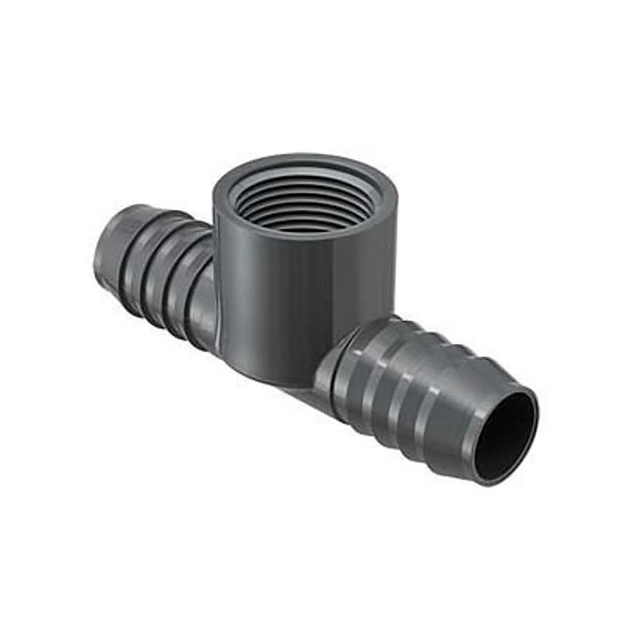 Tee, 2 in, Insert x FNPT, PVC