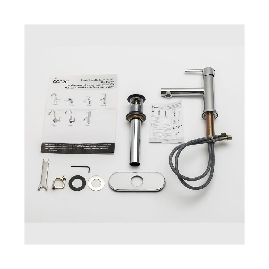 Parma® Single Hole Lavatory Faucet, ADA, 1 Handle, 1-Hole, 1.2 gpm, Polished Chrome
