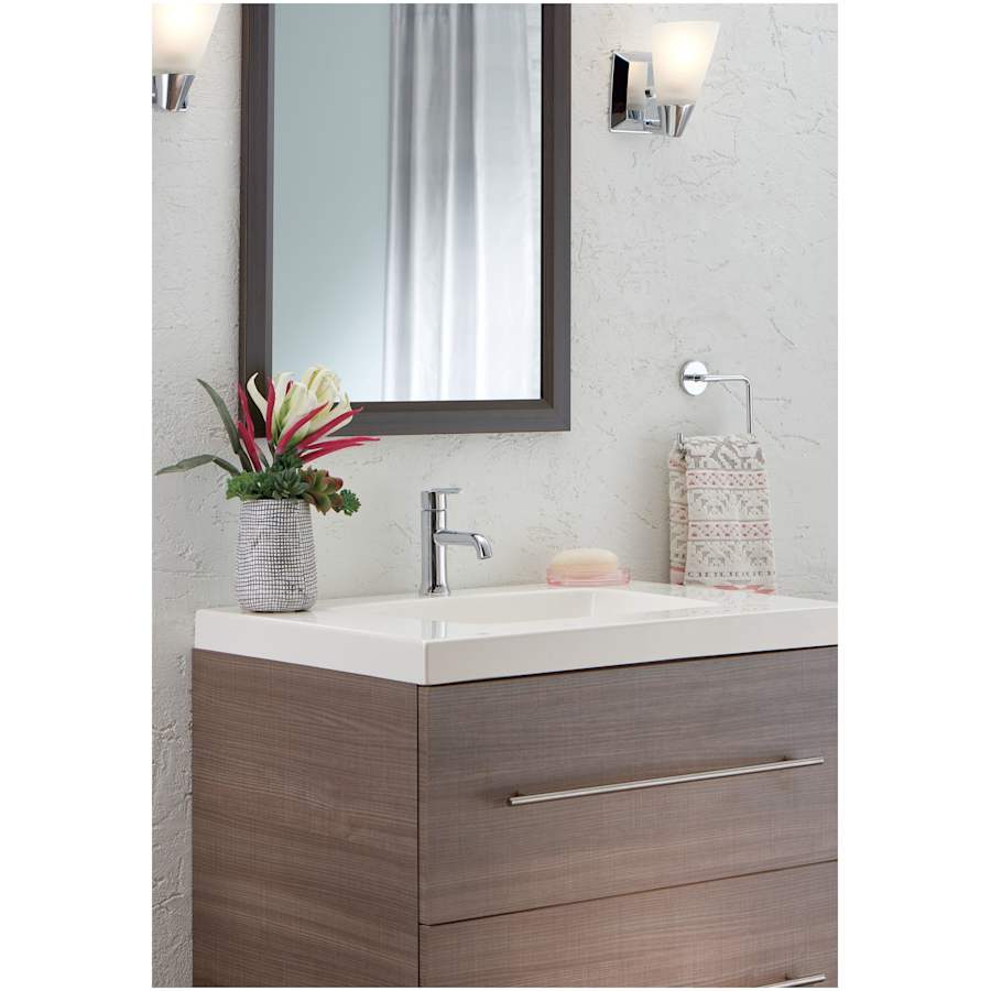 Trinsic 1.2 GPM Single Hole Bathroom Faucet with Metal Push Pop-Up Drain Assembly - Limited Lifetime Warranty