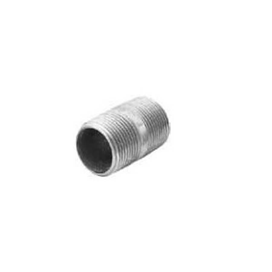 Nipple, 6 in, Close L, MNPT, Steel, Galvanized, SCH 40/STD