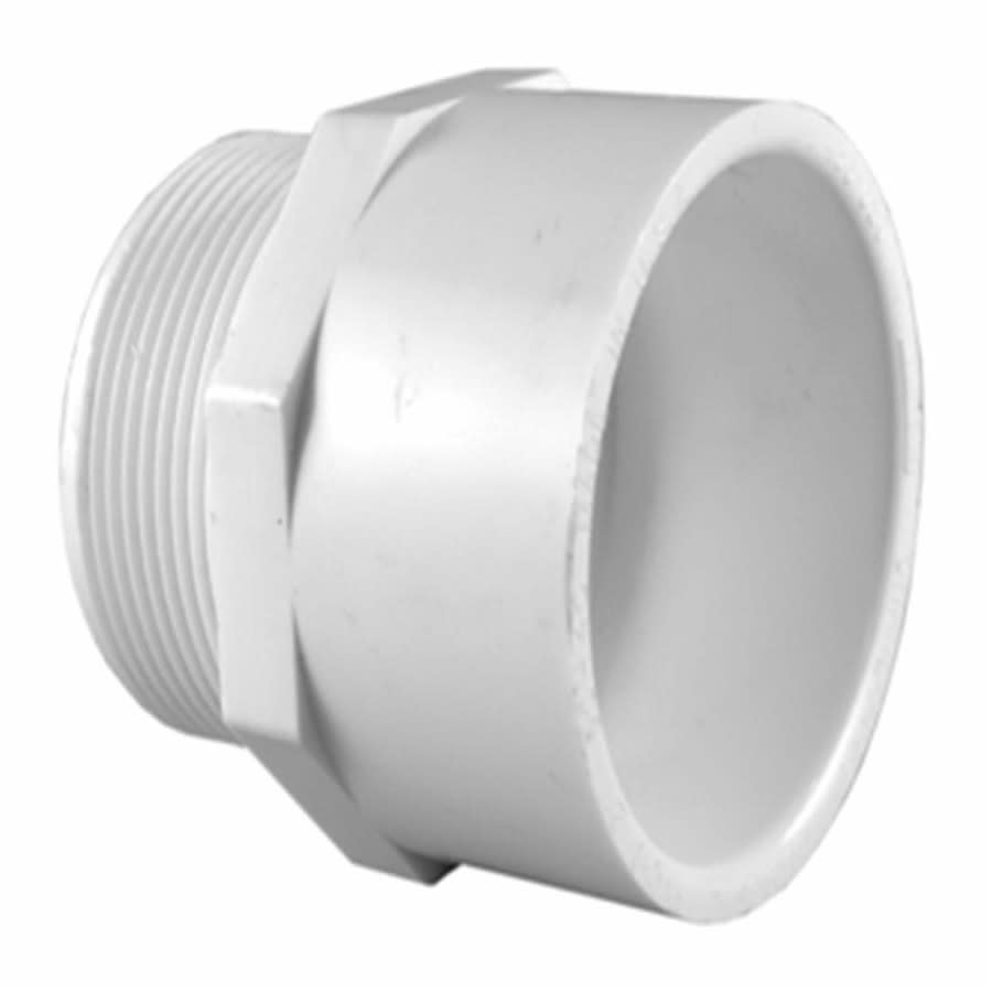 Male Adapter, 3 in, Socket x MNPT, SCH 40/STD, PVC