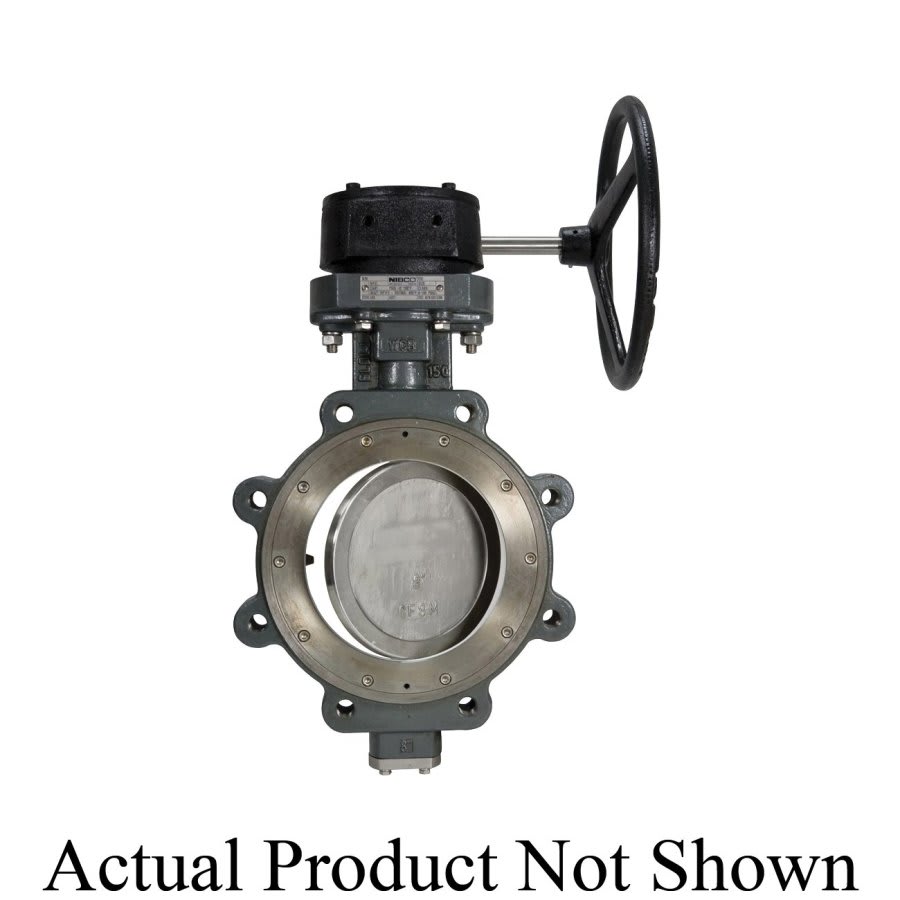 Lug Style Butterfly Valve, Lever Handle, 3 in, Flange, Carbon Steel