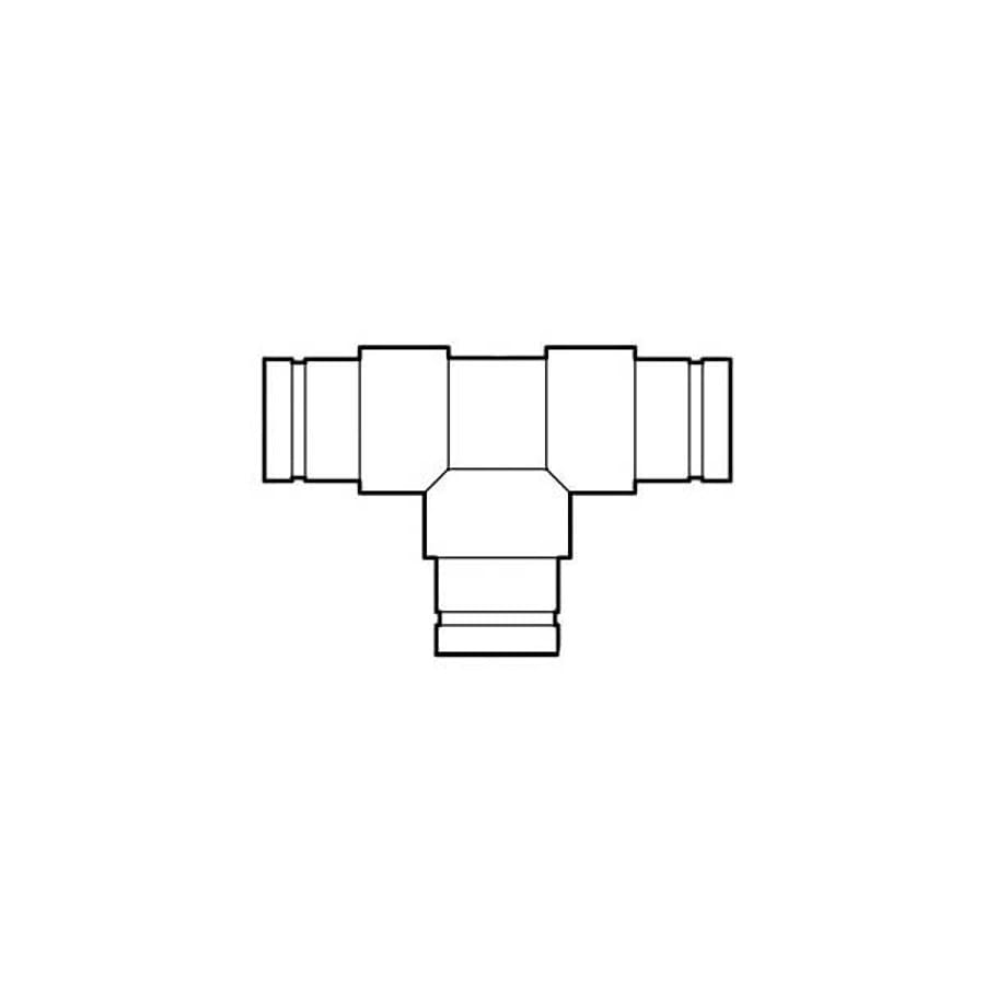 Tee, 2 in, Groove, CPVC, SCH 80/XH