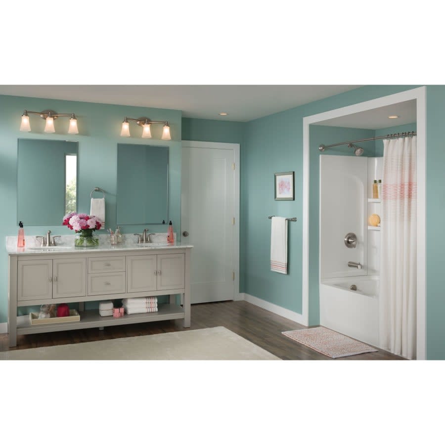 Eva 23" Wide 3 Light Bathroom Vanity Light with Frosted Shades