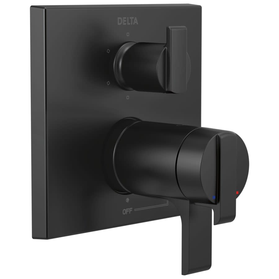 Ara 17T Series Thermostatic Valve Trim with Integrated Volume Control and 6 Function Diverter for Three Shower Applications - Less Rough-In