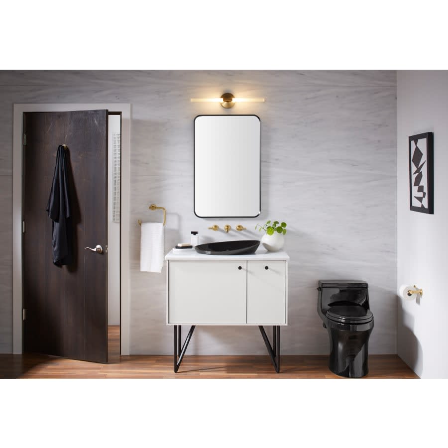 Essential 22-1/16" W x 34-1/16" H Rectangular Framed Bathroom Mirror