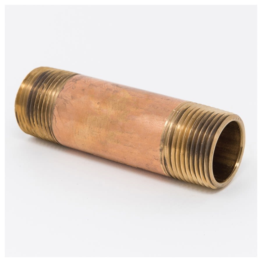 Nipple, 1 in, 12 in L, MNPT, Brass