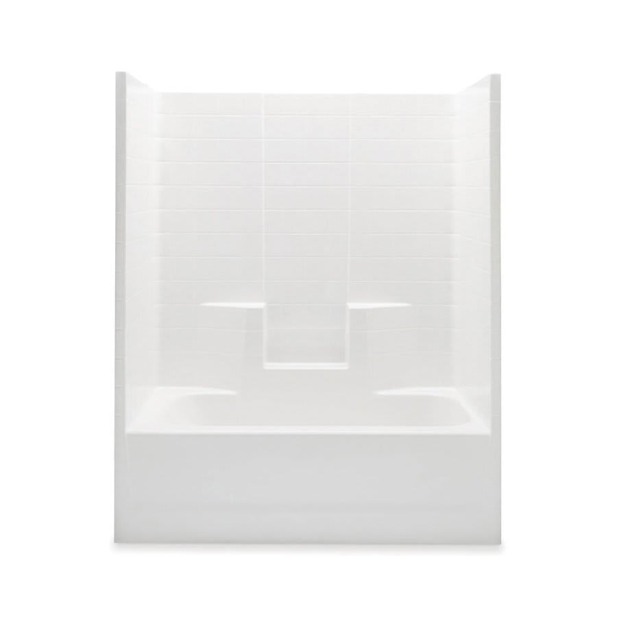 Everyday 1-Piece Tub & Shower, 72 x 60 in, Right Hand Drain, White