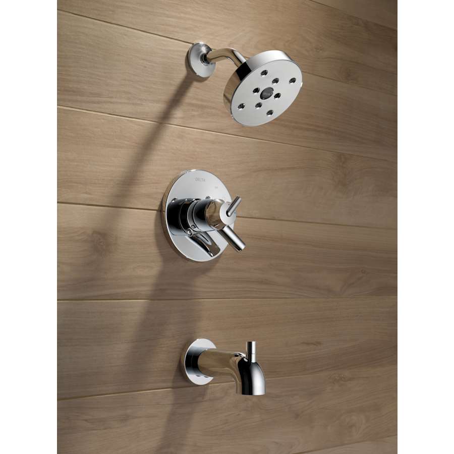 Trinsic Monitor 17 Series Dual Function Pressure Balanced Tub and Shower with Integrated Volume Control - Less Rough-In Valve