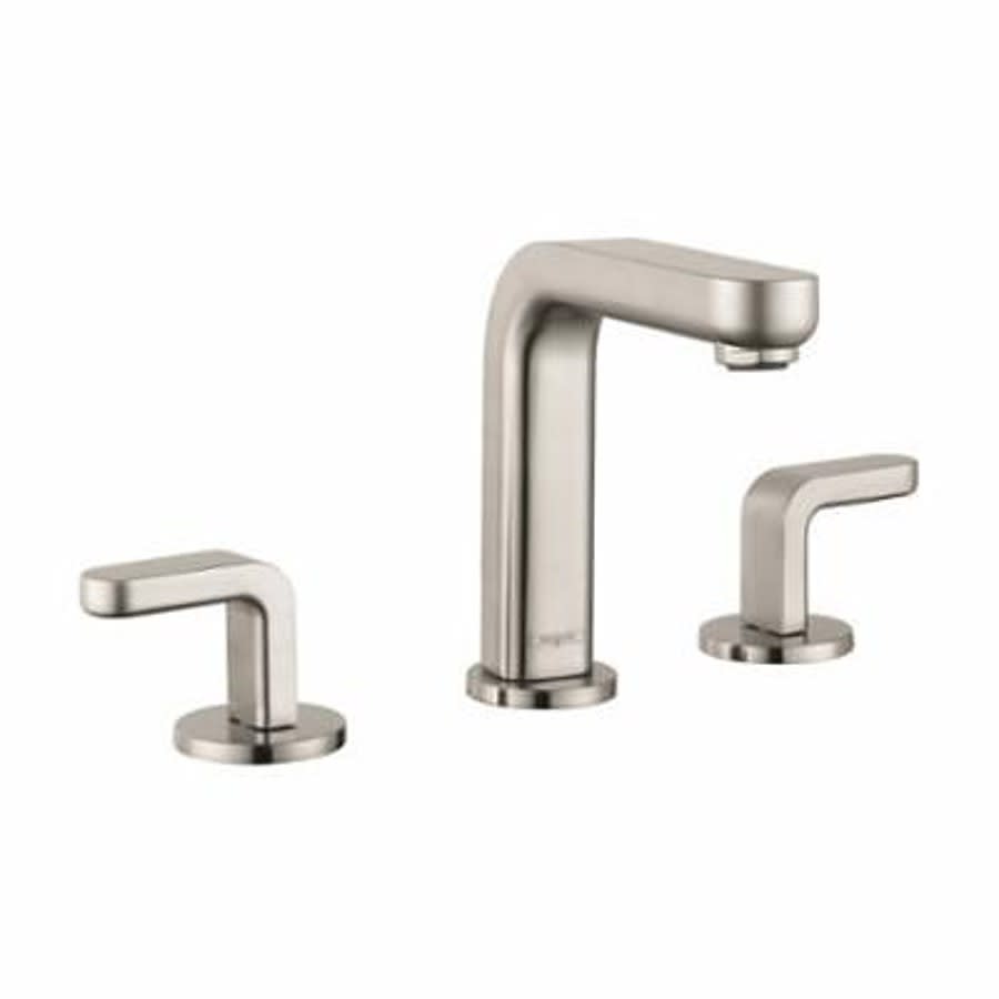 Metris S Widespread Lavatory Faucet, ADA, 2 Handle, 3-Hole, 1.2 gpm, Brushed Nickel
