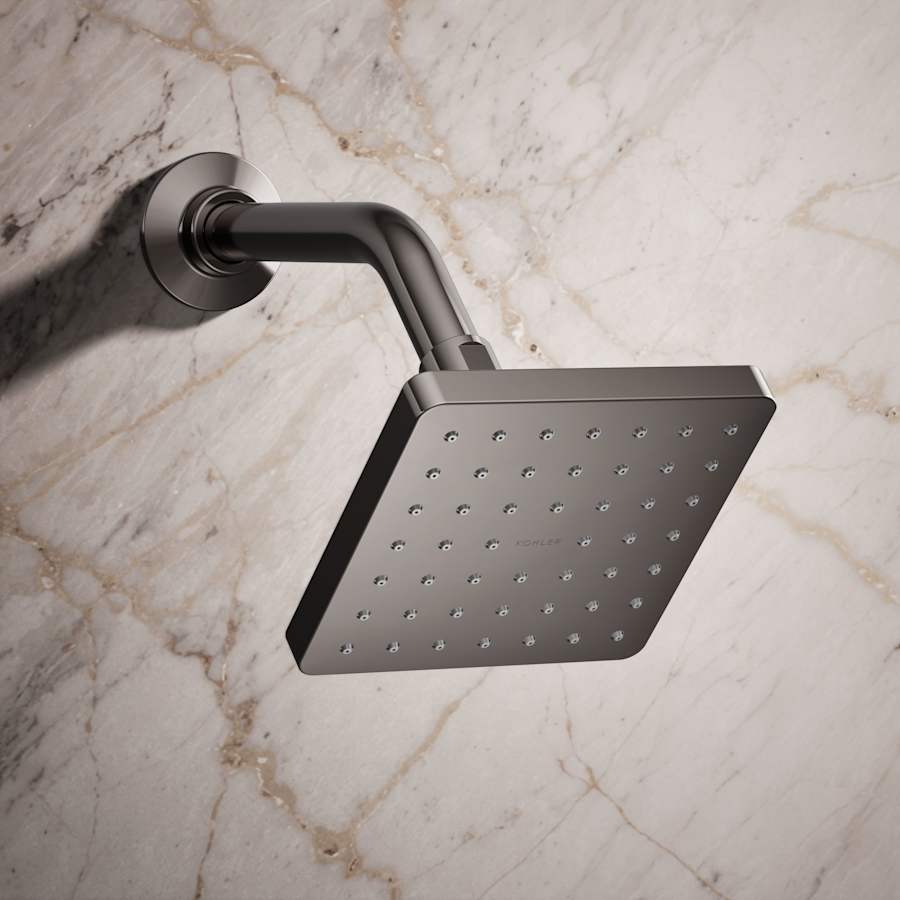Parallel 2.5 GPM Single Function Shower Head With Katalyst Air-Induction Spray Technology