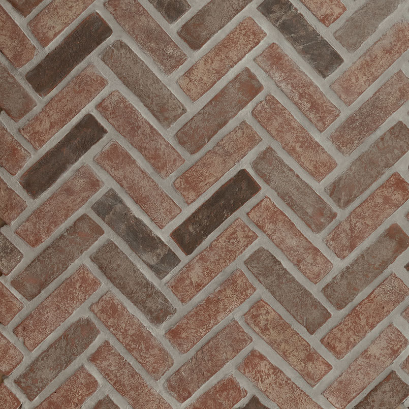 Noble Red® Clay Brick Herringbone 2..5