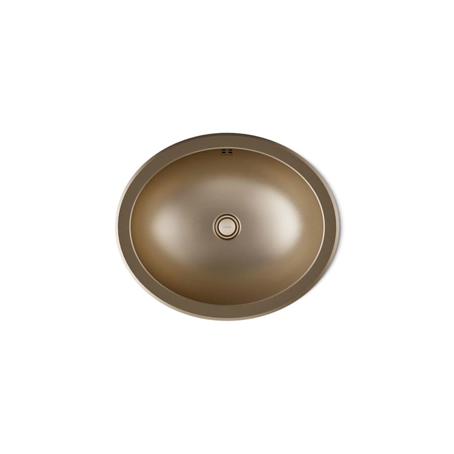 Bachata 16-11/16" Oval Stainless Steel Undermount Bathroom Sink with Overflow