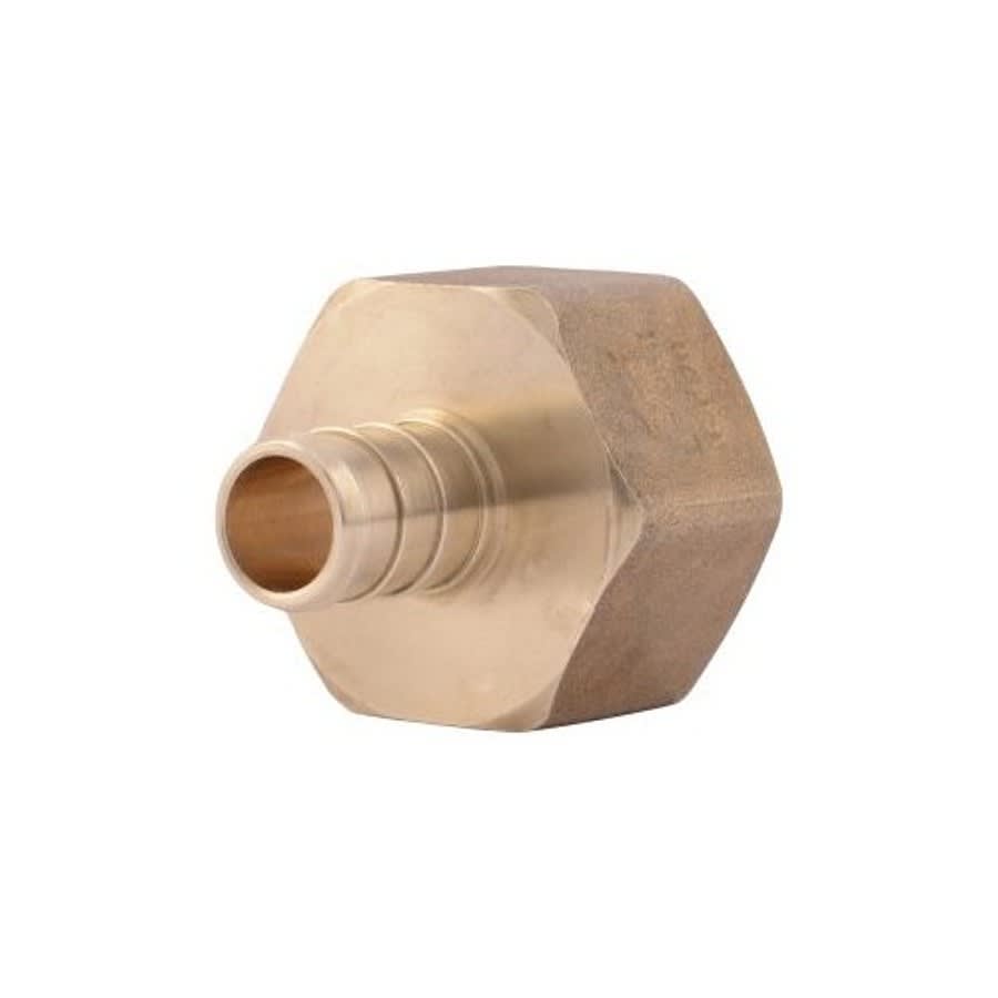 Female Adapter, 1/2 x 3/4 in, Crimp PEX x FNPT, Brass