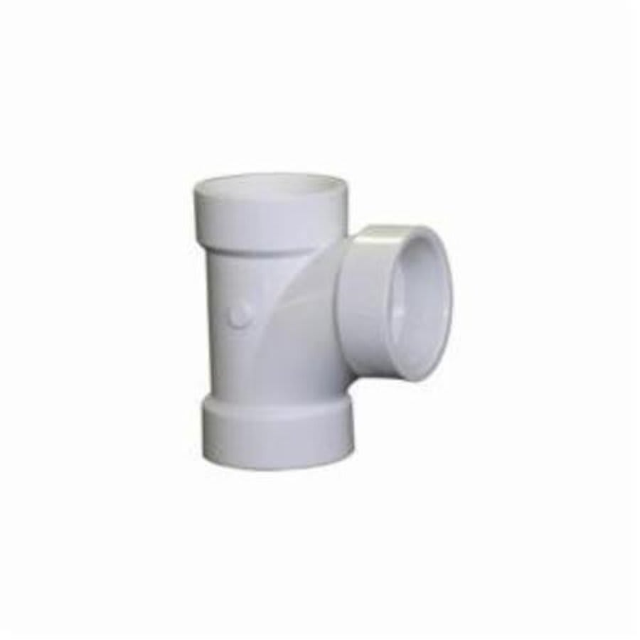 Sanitary Tee, 4 x 2 in, Hub, DWV, PVC