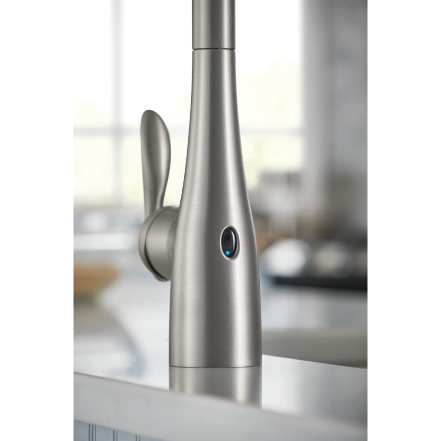 Arbor Pull-Down High Arc Kitchen Faucet with MotionSenseâ¢, Power Cleanâ¢, and Reflex⢠Technology - Includes Escutcheon Plate