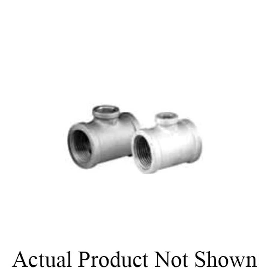 Tee, 2-1/2 x 2 x 2-1/2 in, FNPT, 150 lb, Malleable Iron, Black