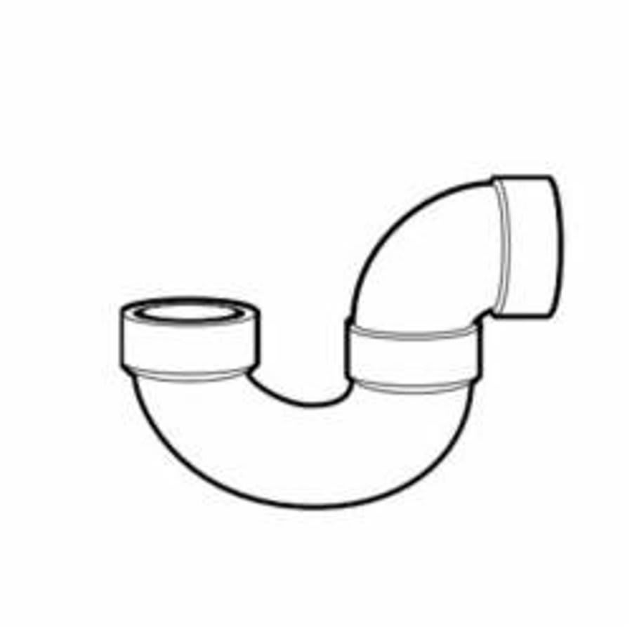 P-Trap, 3 in, Hub, DWV, PVC
