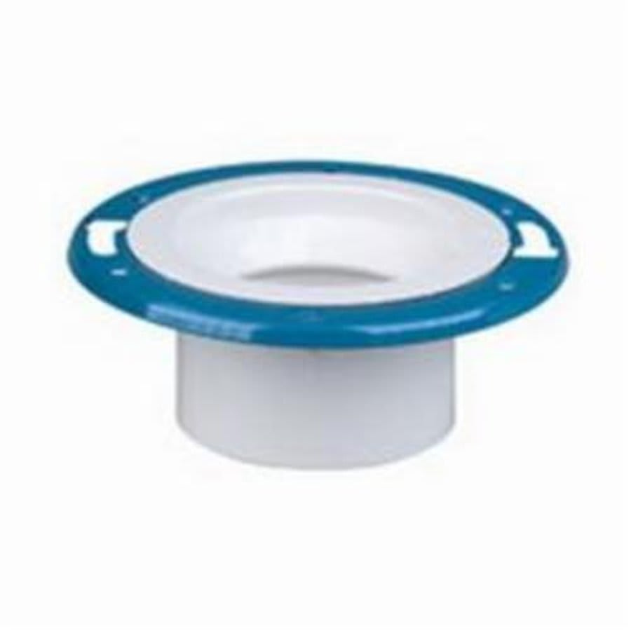 Adjustable Closet Flange, 4 x 3 in, Hub, PVC, SCH 40/STD