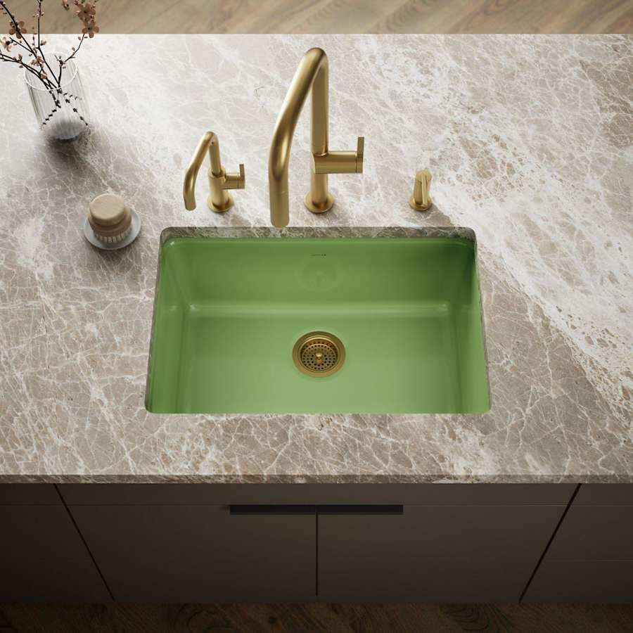 Iron/Tones 27" Undermount Single Basin Enameled Cast Iron Kitchen Sink