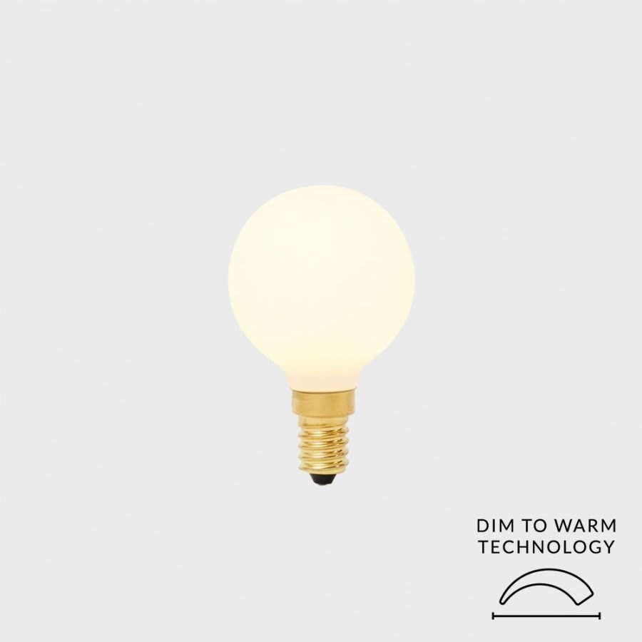 4W Light Bulb E26 Matte Porcelain G16 Sphere