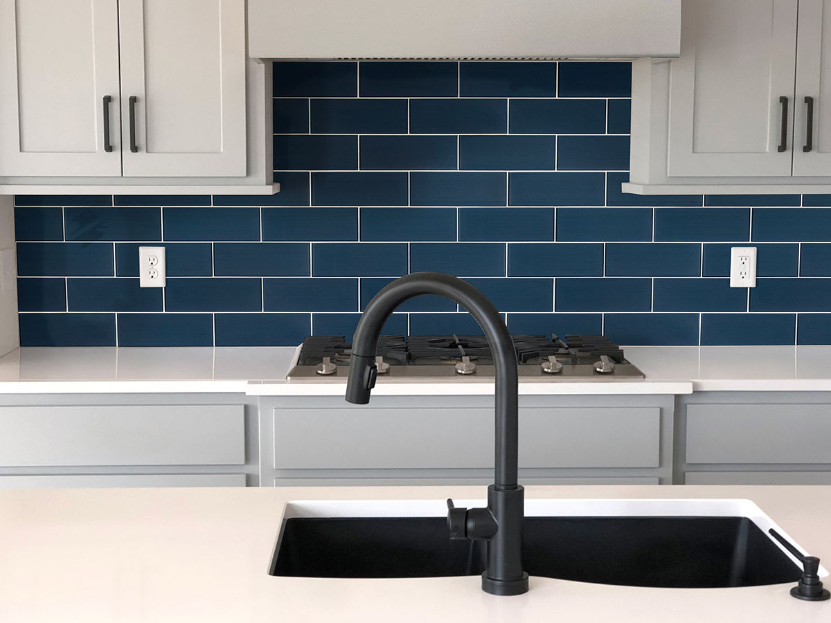 Midnight Glass Subway Tile